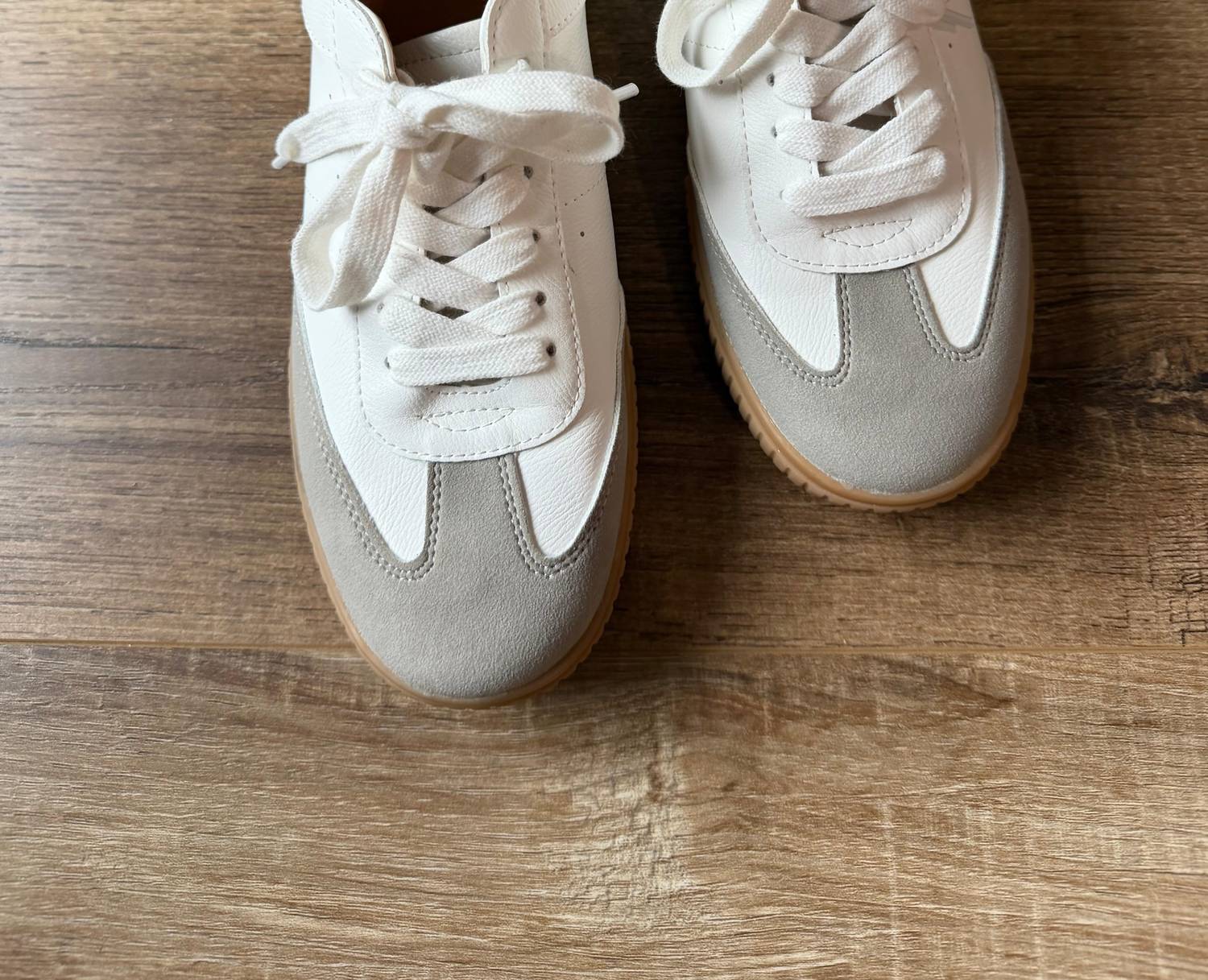 YELLOWBOX Women's Vintage-inspired Dinia Sneaker in white - women's sneaker - detail view