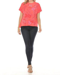 Johnny Was - CASSIA RAW DETAIL SWING TEE