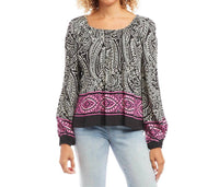 Karen Kane - Perle Border Print Top