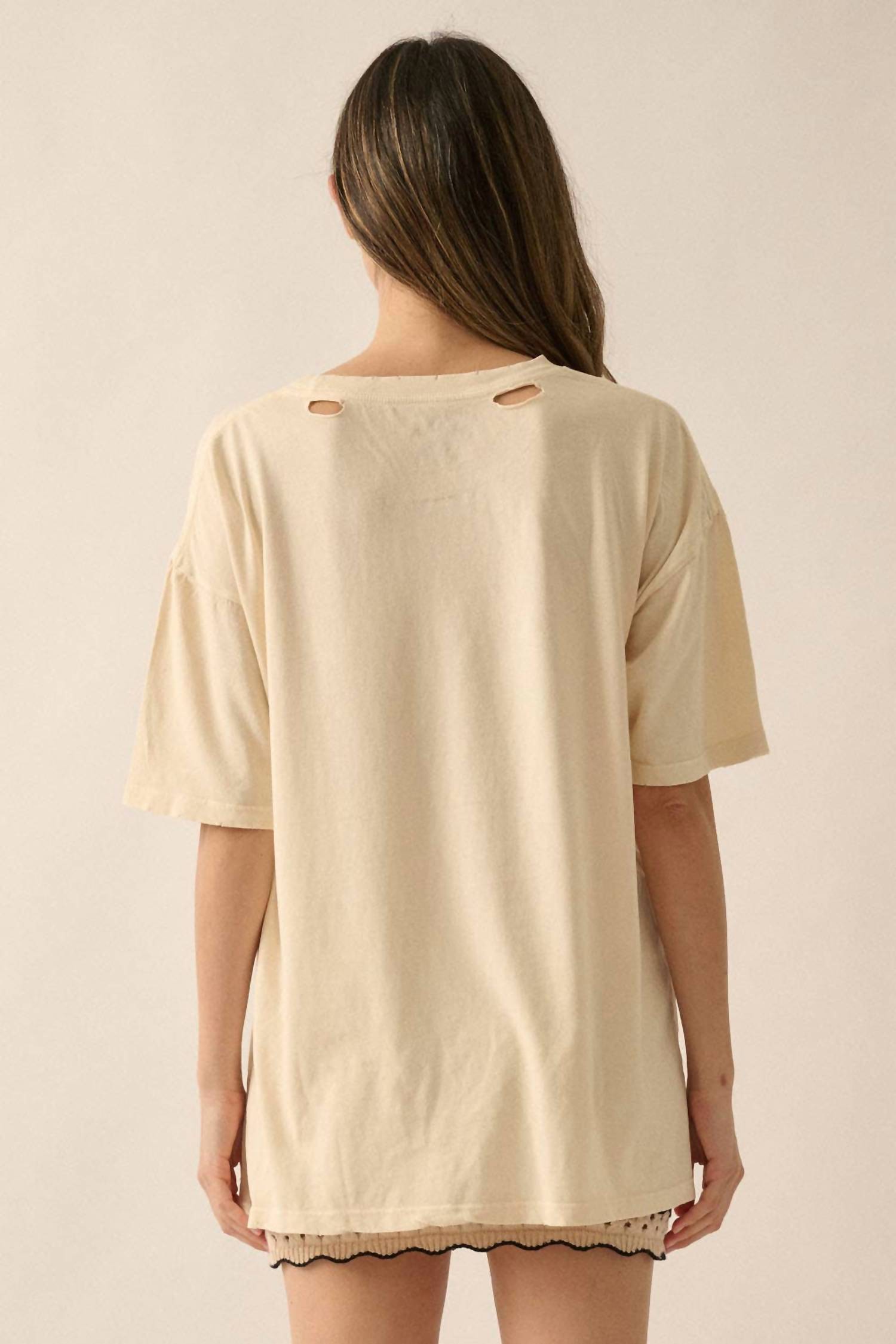 Promesa - Y'all Cowboy Distressed Vintage-Wash Western Graphic Tee