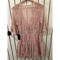 Free People - Natural Lala Lace Mini Dress