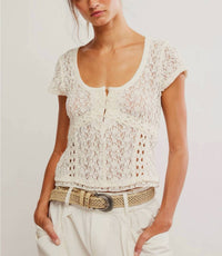 Free People - Claro Short Sleeve Tee