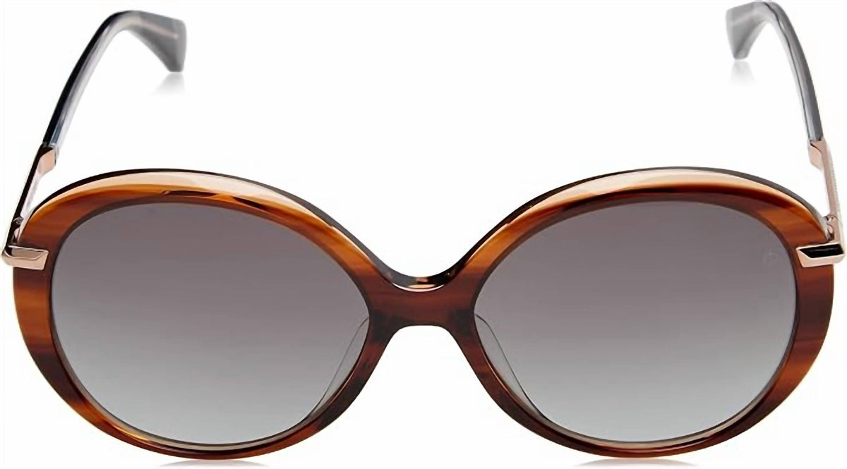 Rag & Bone - Women's Rnb1075/s 0ex4 9o Round Sunglasses