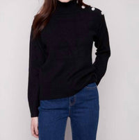 Charlie B - Long Sleeve Mock Neck Sweater