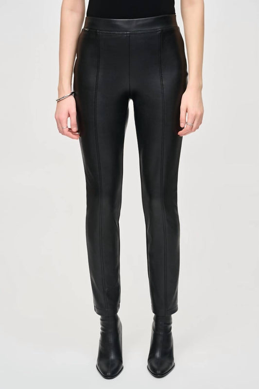Joseph Ribkoff - Bonded Leatherette Slim Fit Pants