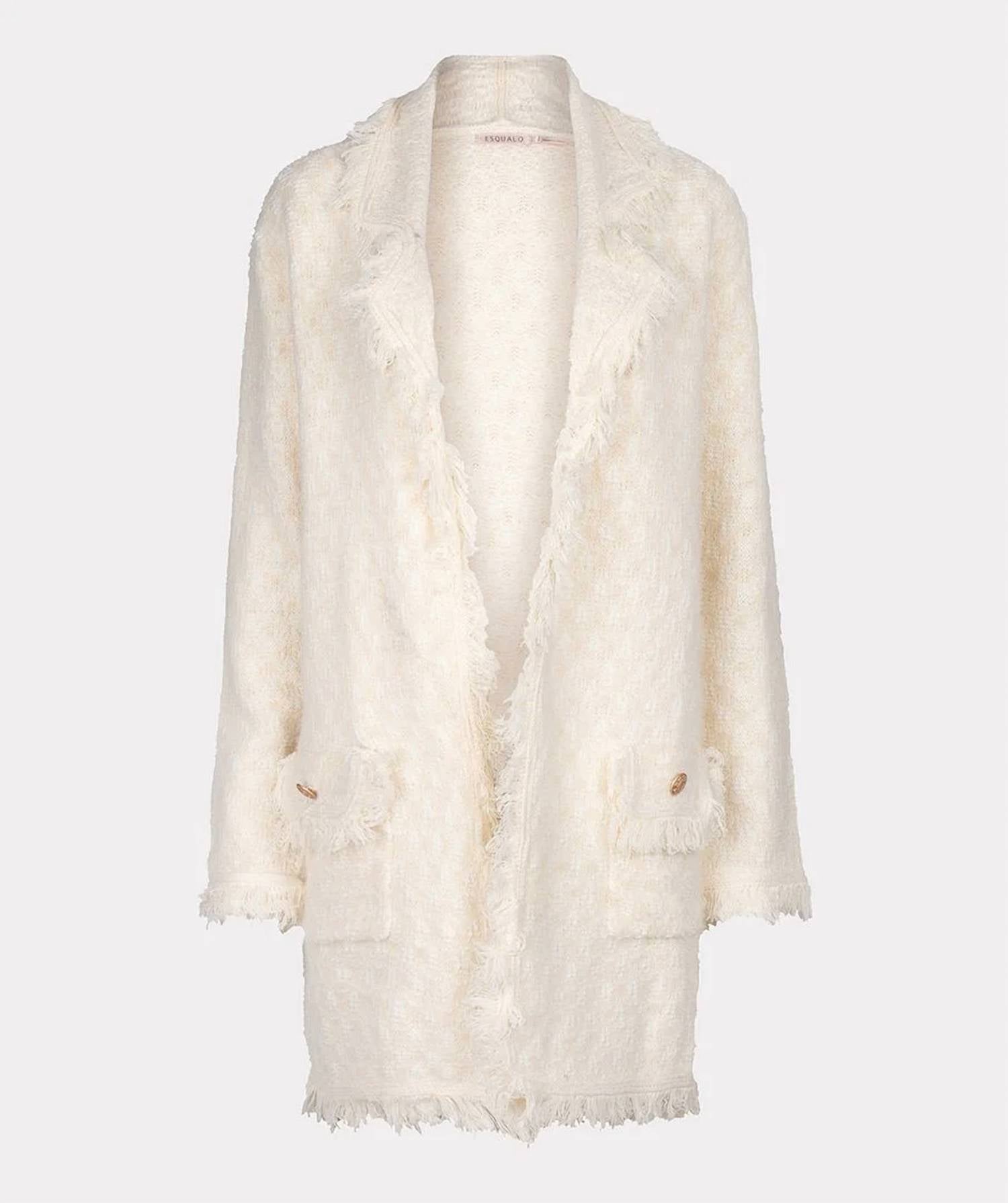 Esqualo - Felicity Fringe Long Cardigan