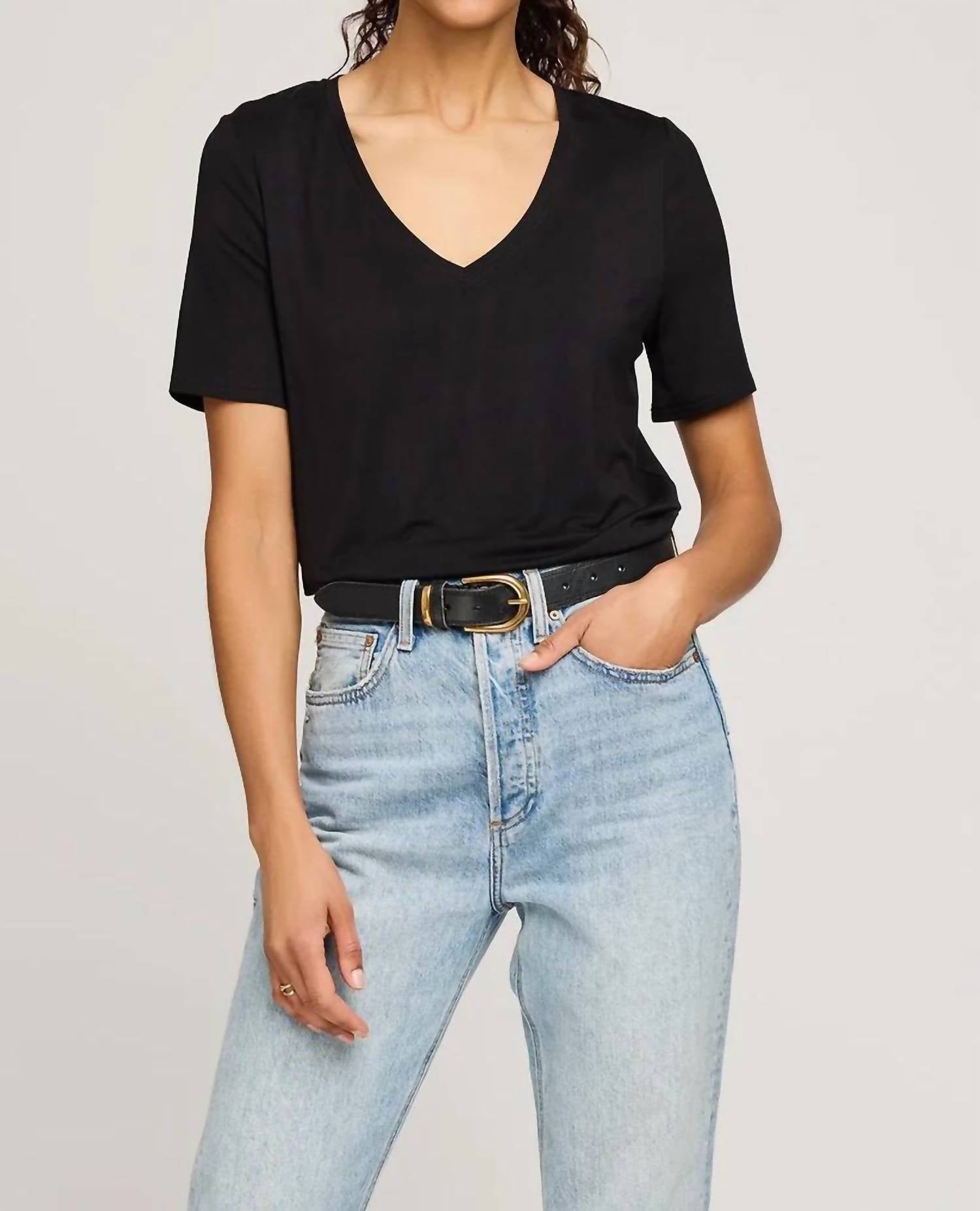 Gentle Fawn - Jamie V-neck Short Sleeve Tee