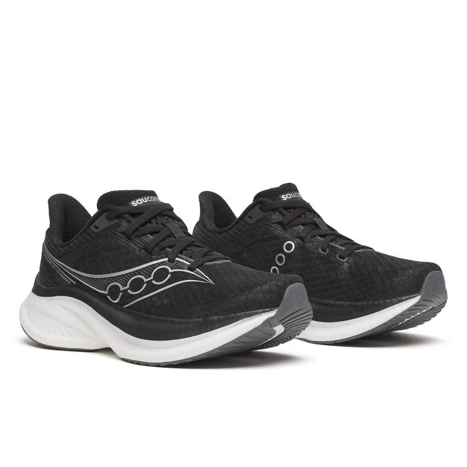 SAUCONY Women's Endorphin Trainer Sneakers in black white - women's shoe