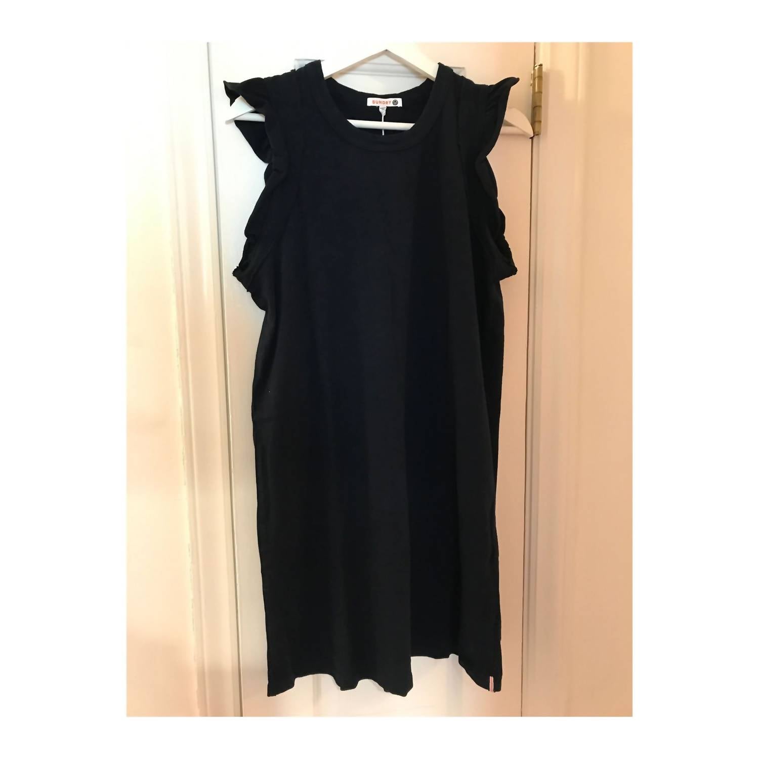 Sundry - Women's Flutter Sleeve Jersey Dress