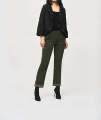 Joseph Ribkoff - Straight Pants With Frayed Hem