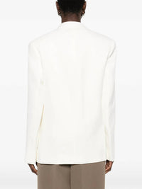 VICTORIA BECKHAM Double Breasted Jacket in ivory - women's jacket - alternate view