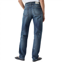 CLOSED Women's Briston Japanese Selvedge Denim Jean in dark blue - women's jeans - detail view