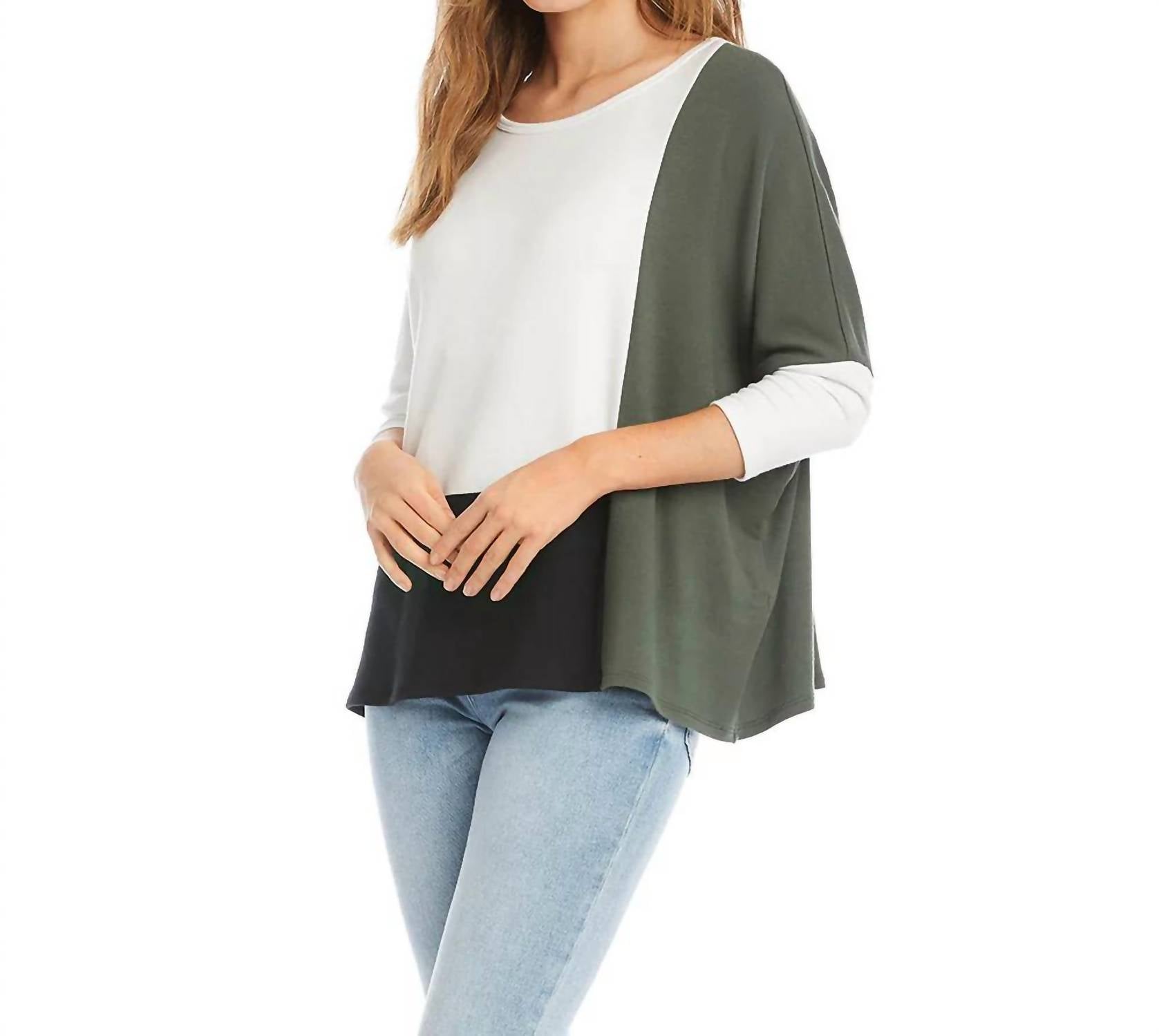 Karen Kane - Darcy Dolman Colorblock Top