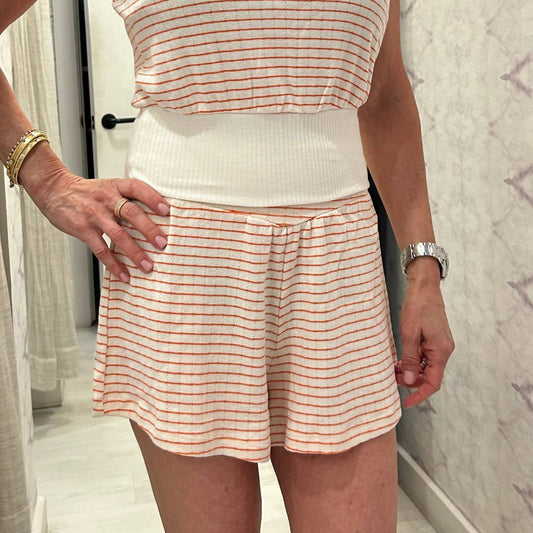 Project Social T - Iris Striped Smocked Shorts