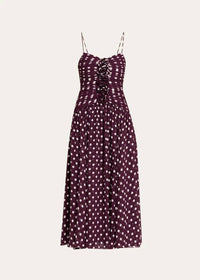 Cinq A Sept - Women Madga Drop-Waist Camille Polka Dot Midi Dress