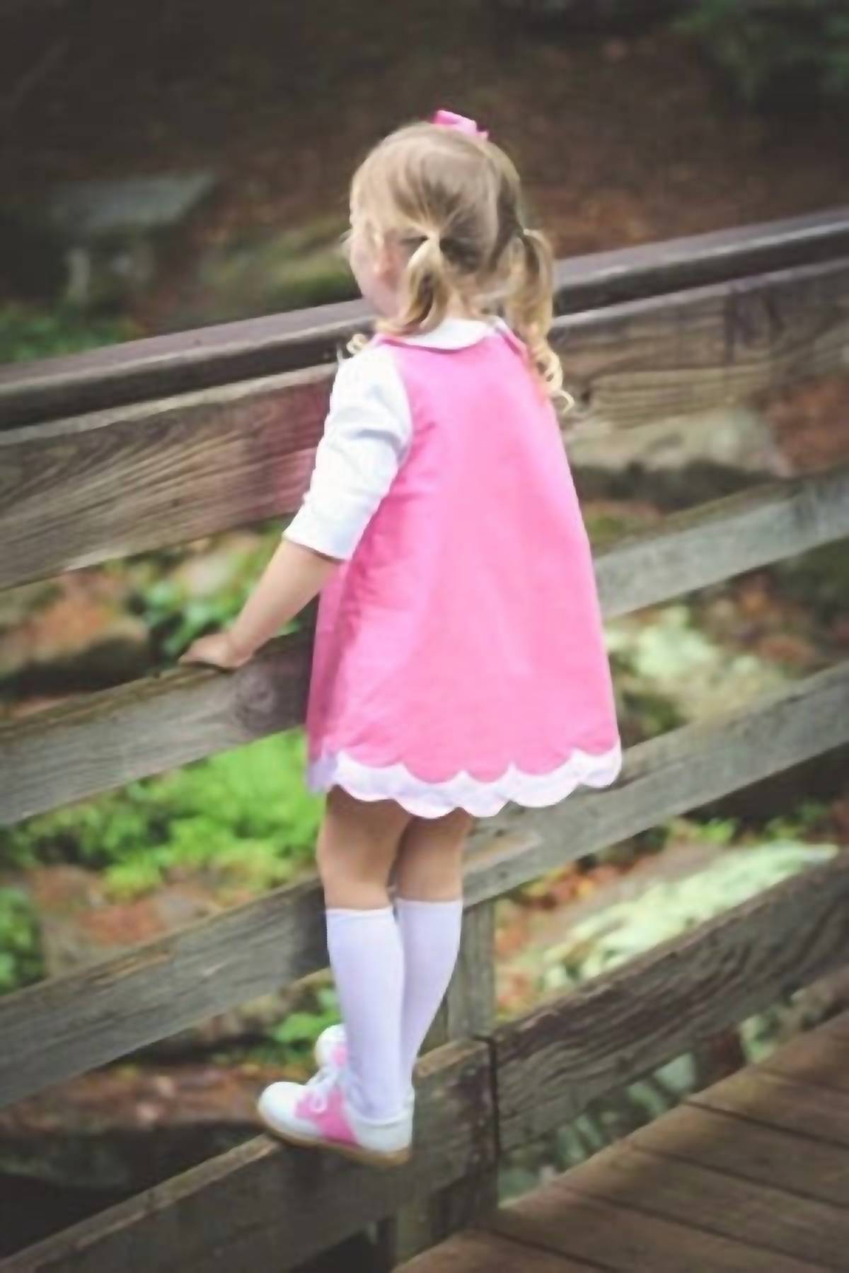 The Proper Peony - Girl's Hazel Corduroy Jumper Dress