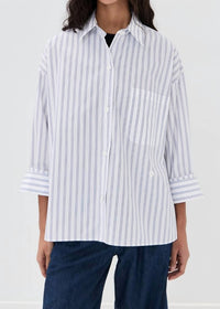 TWP New Earl Shirt in white midnight - women's shirt - view 5