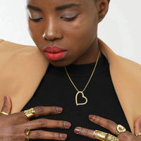 Gold & Honey - Women's Classic Heart Necklace