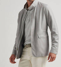 PETER MILLAR Excursionist Lite City Coat in platinum - men's jacket