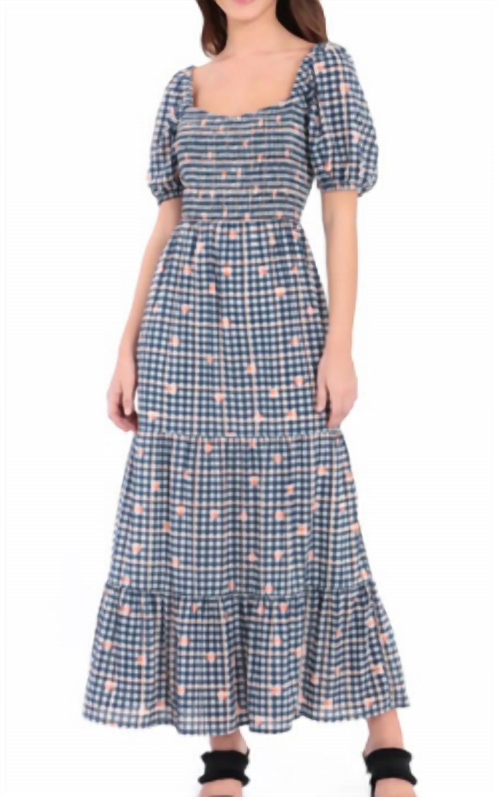Donna Morgan - Puff Sleeve Maxi Dress