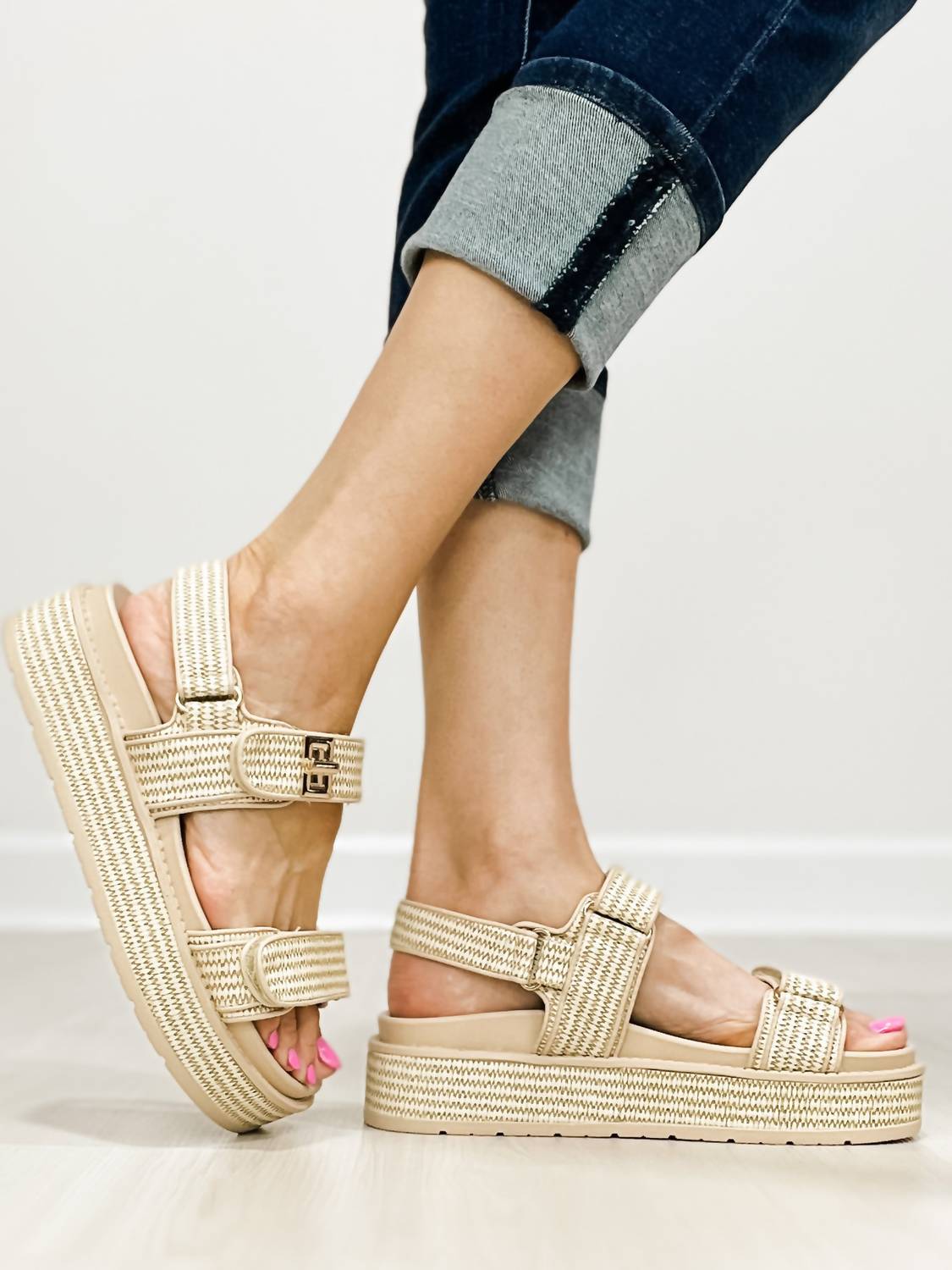 Hey Girl By Corkys - Women's Go For It Platform Sandal