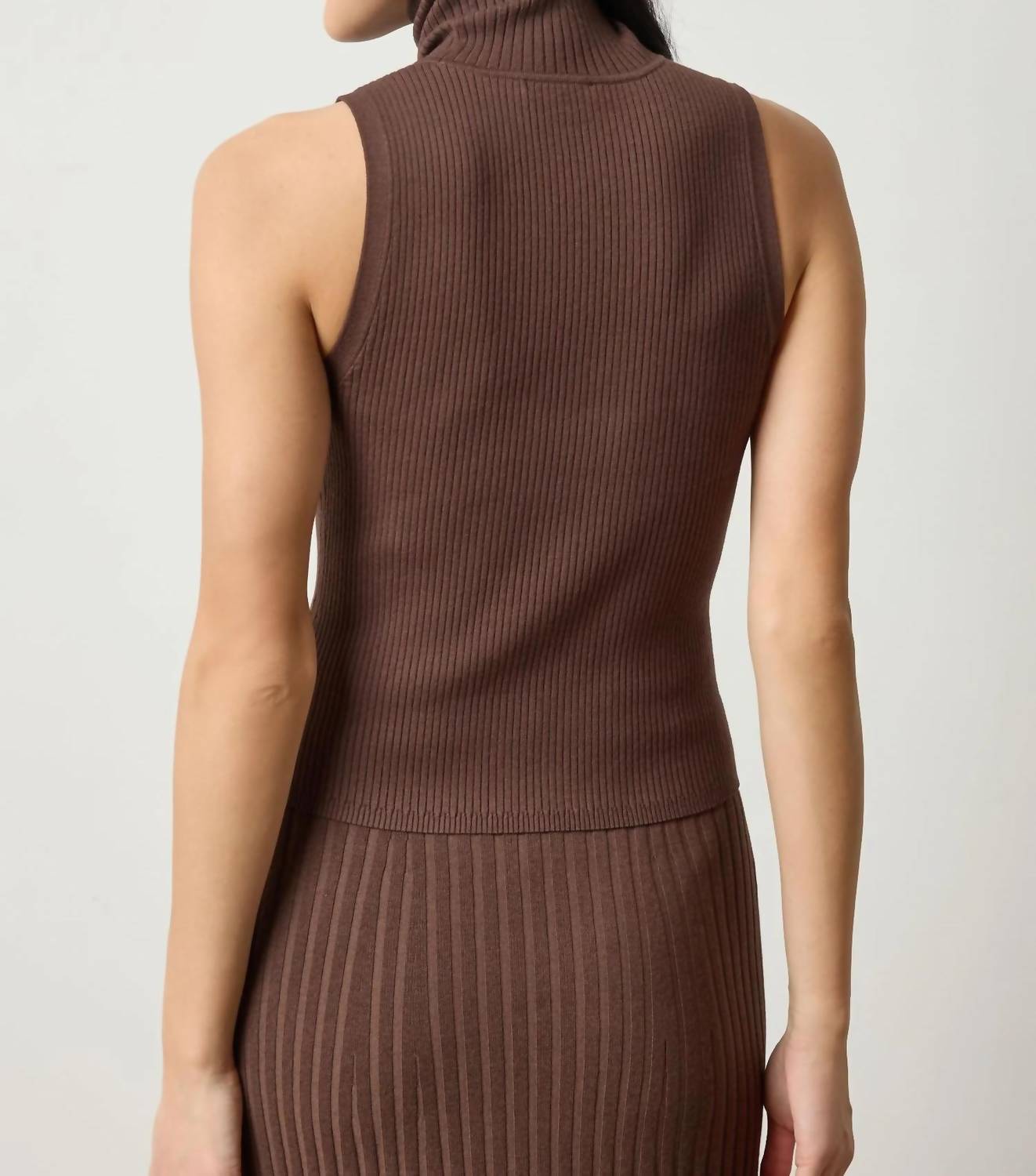 Lilla P - Rib Turtleneck Shell Sweater