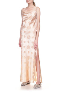 Marina Moscone - Floral Print Sleeveless Slip Dress