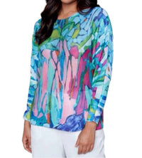 Claire Desjardins - Tunic Watercolor Top - Plus