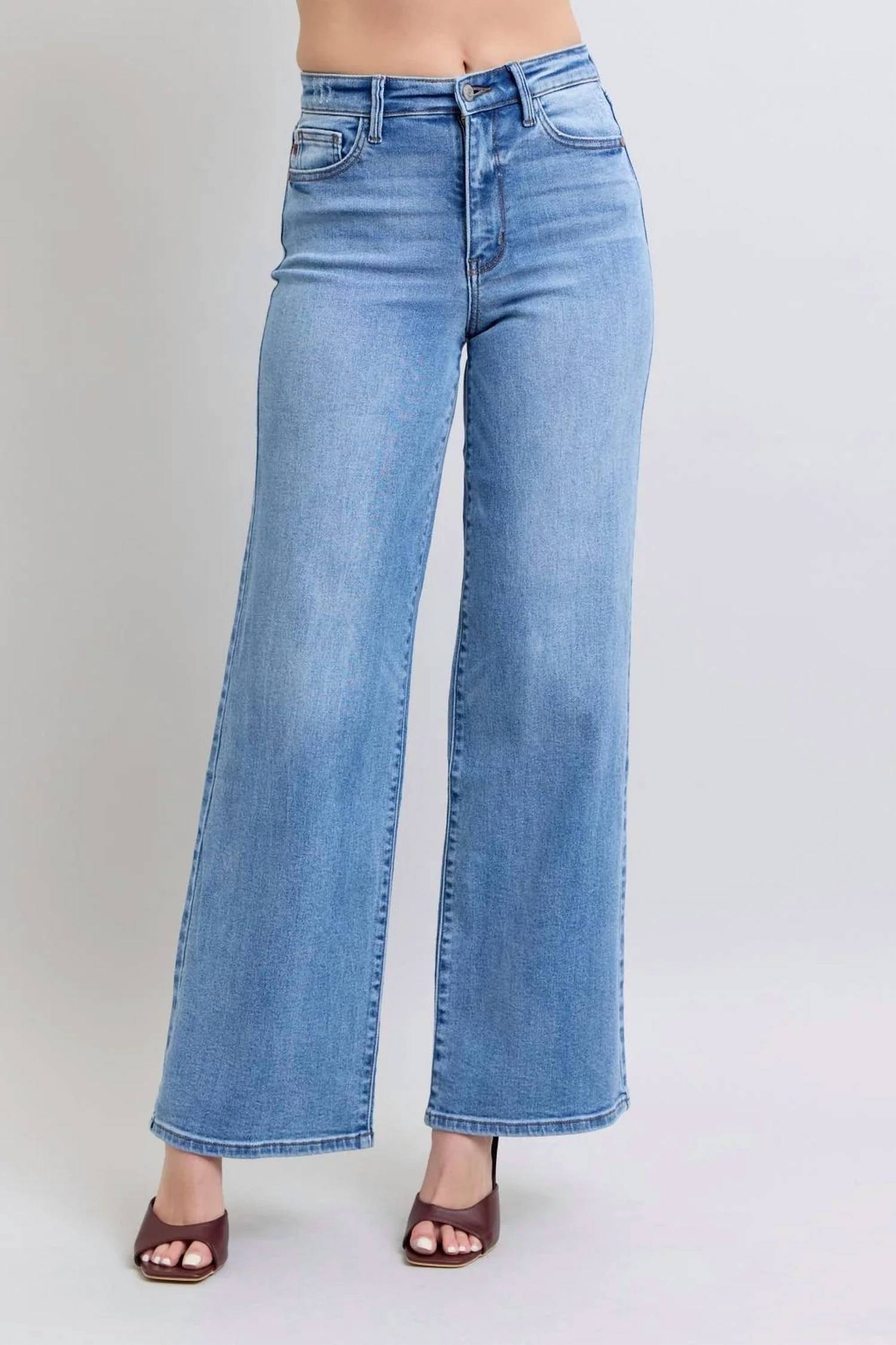 Judy Blue - High Waist Retro Wide Leg Jeans