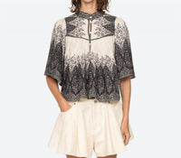 SEA Hedra Print Blouse in multi - women's blouse - view 4