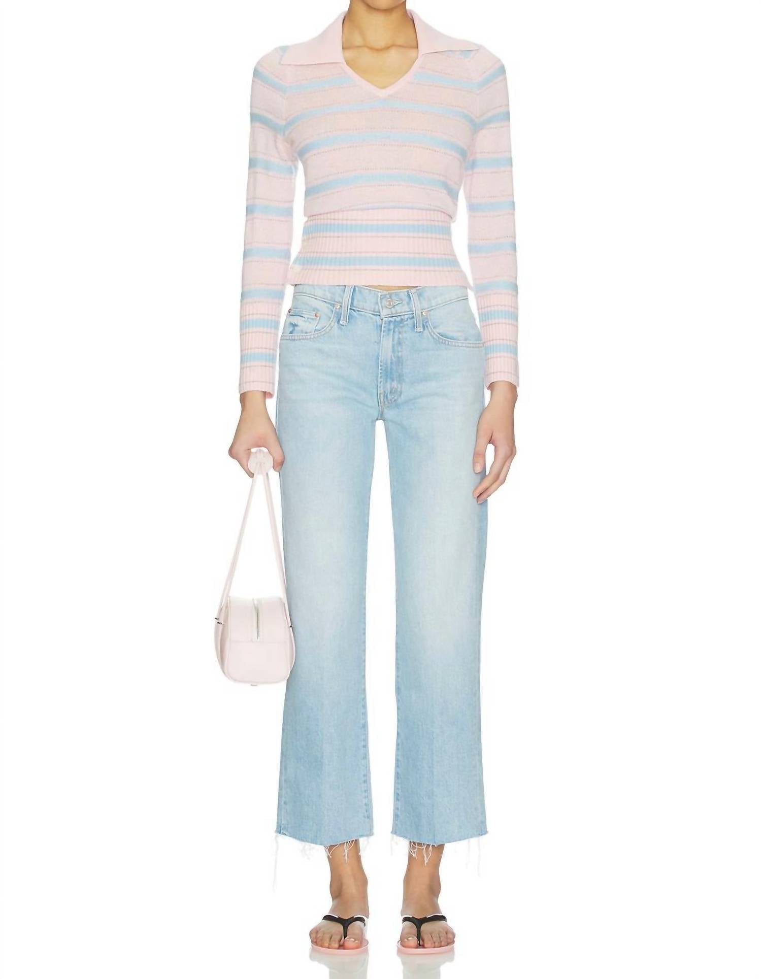 Mother - Mid Rise Rambler Zip Ankle Jean