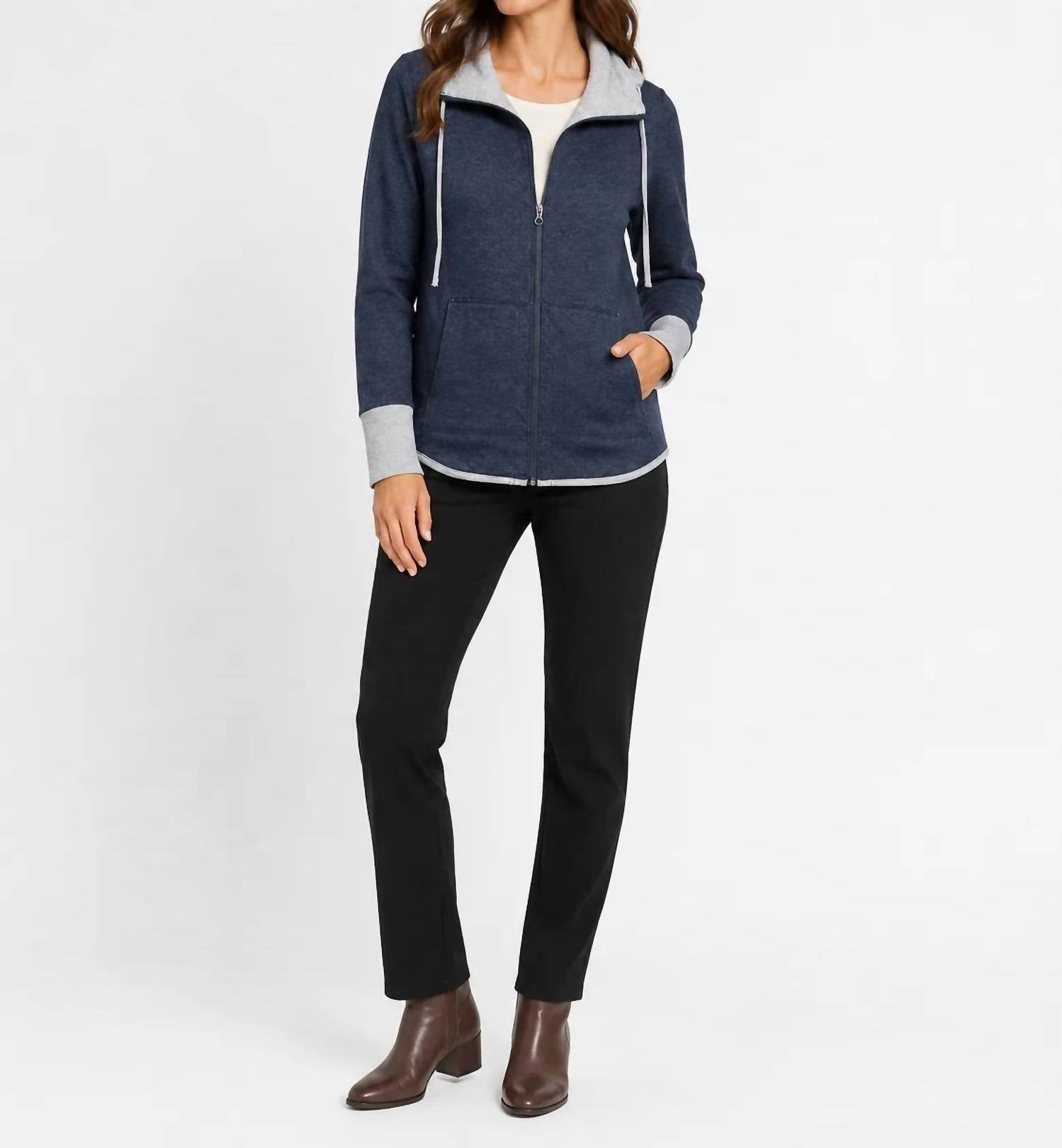 Lulu-B - Reversible Long Zip Jacket
