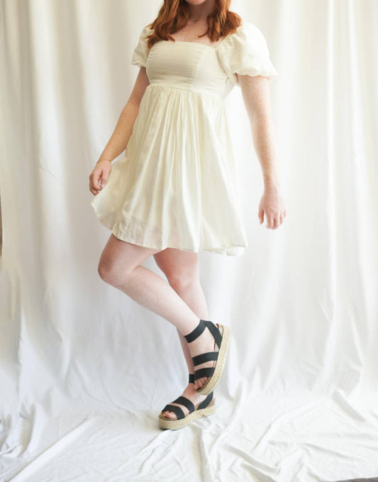 Linen Babydoll Dress