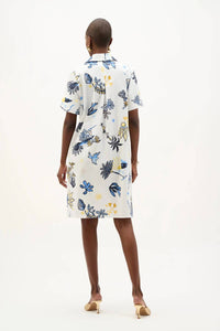 Joseph Ribkoff - Tropical Print A-line Shirt Dress
