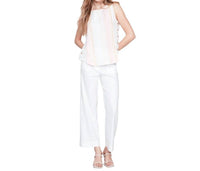 CHARLIE B Tulip Linen Blouse in beige - women's blouse