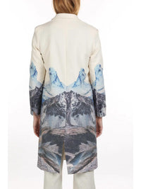 Beulahstyle - Nature Print Silk Blended Coat