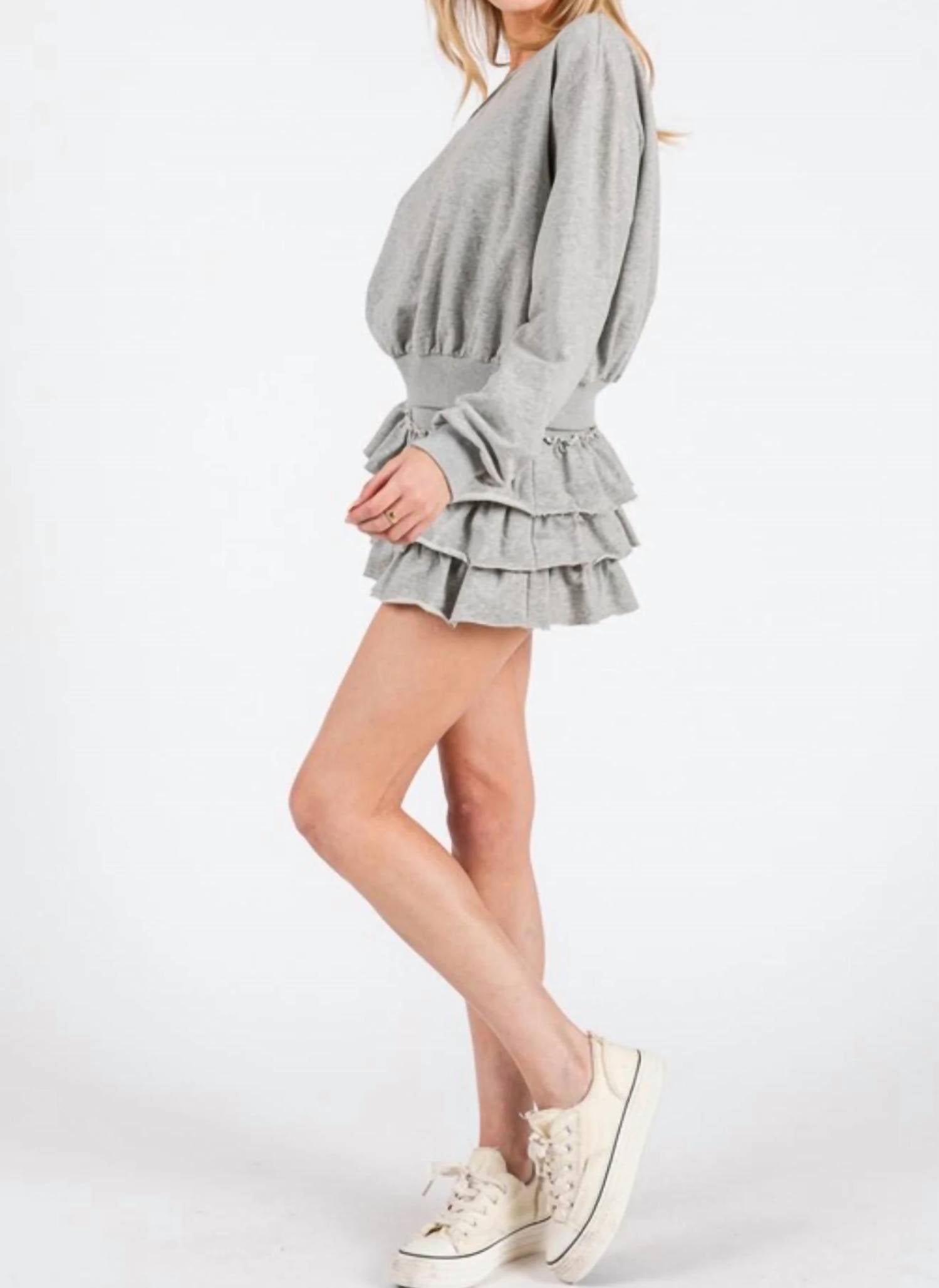 The Vintage Shop - French Terry Overlock Long Sleeve Sweatshirt