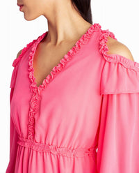Nicole Miller - Addison Chiffon A-Line Dress