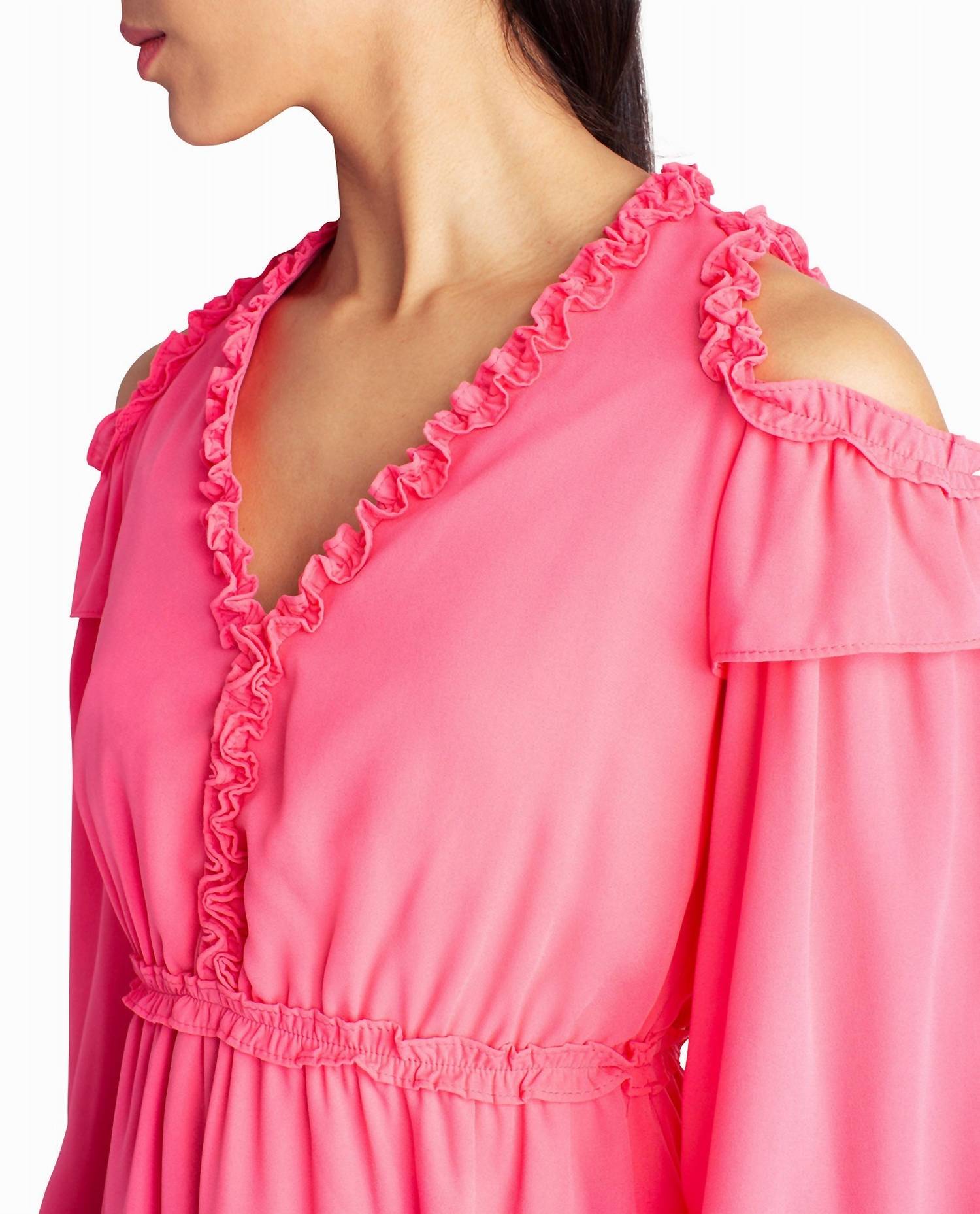 Nicole Miller - Addison Chiffon A-Line Dress