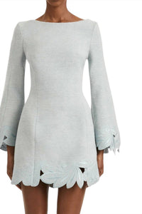 Oscar De La Renta - Tweed Long Sleeve Dress