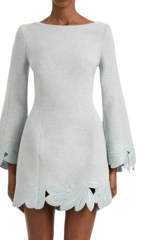 Oscar De La Renta - Tweed Long Sleeve Dress