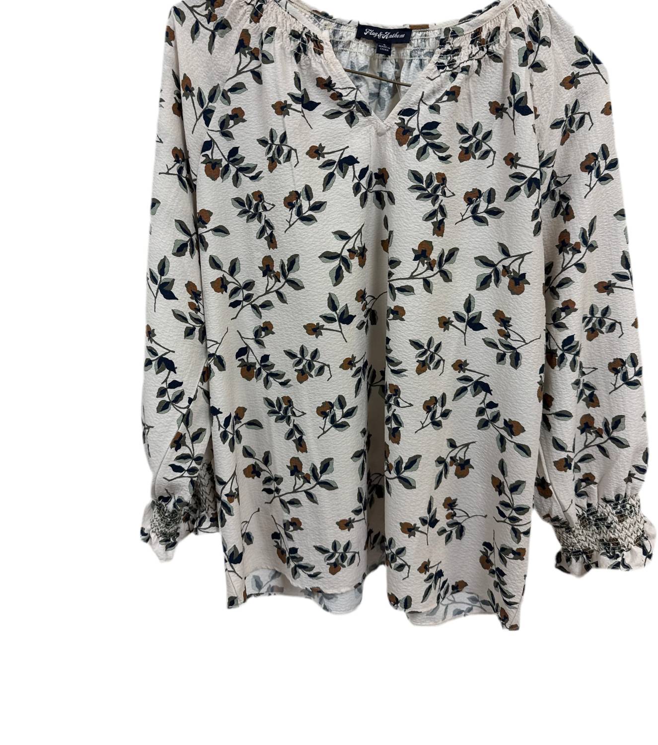 Flags & Anthem - Long Sleeve Floral Top