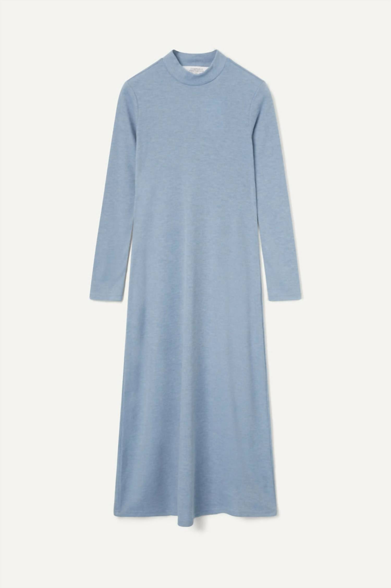 Compañía Fantástica Long Knit Dress in blue - women's dress - view 4