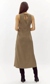 Greylin - Trina Satin Midi Dress