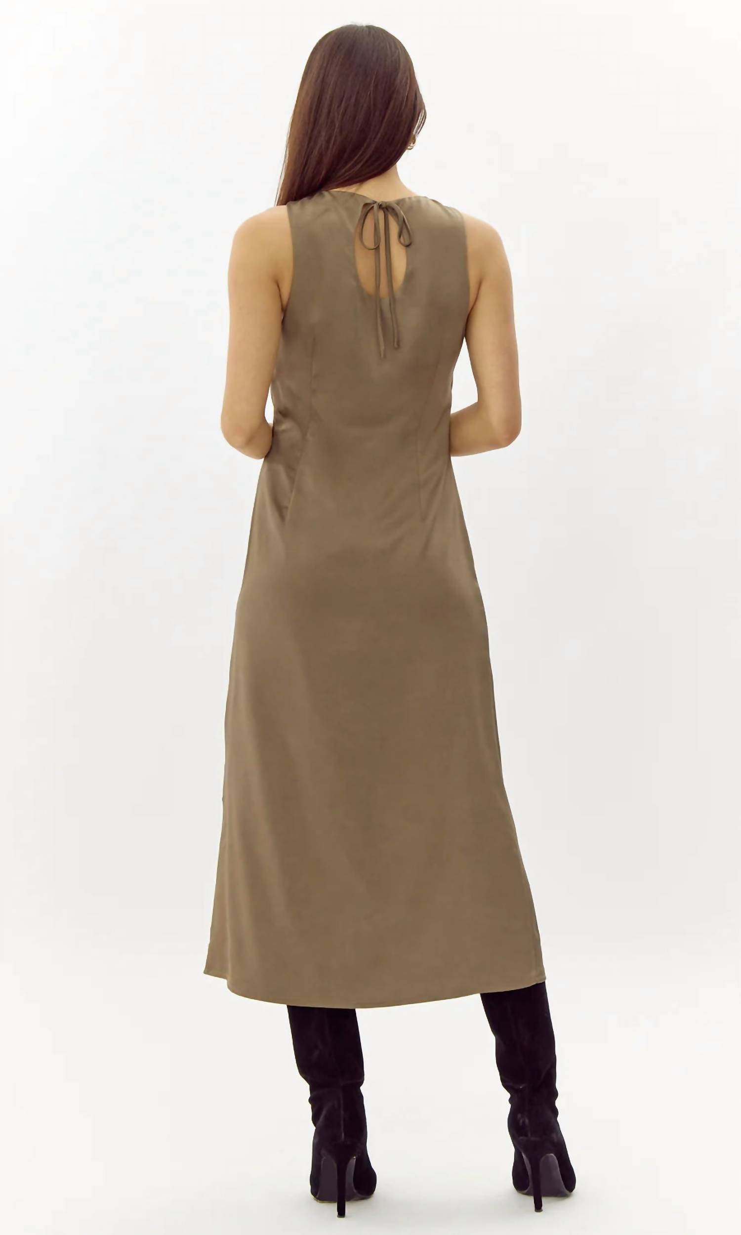 Greylin - Trina Satin Midi Dress