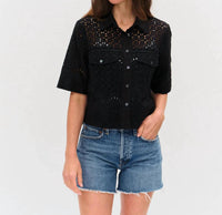 Six/Fifty - Women's Tove Eyelet Double Pocket Top