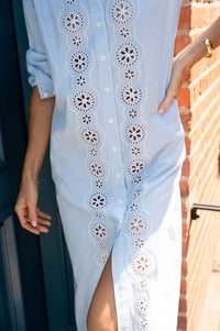 Sail To Sable - Maxi Shirt Dress