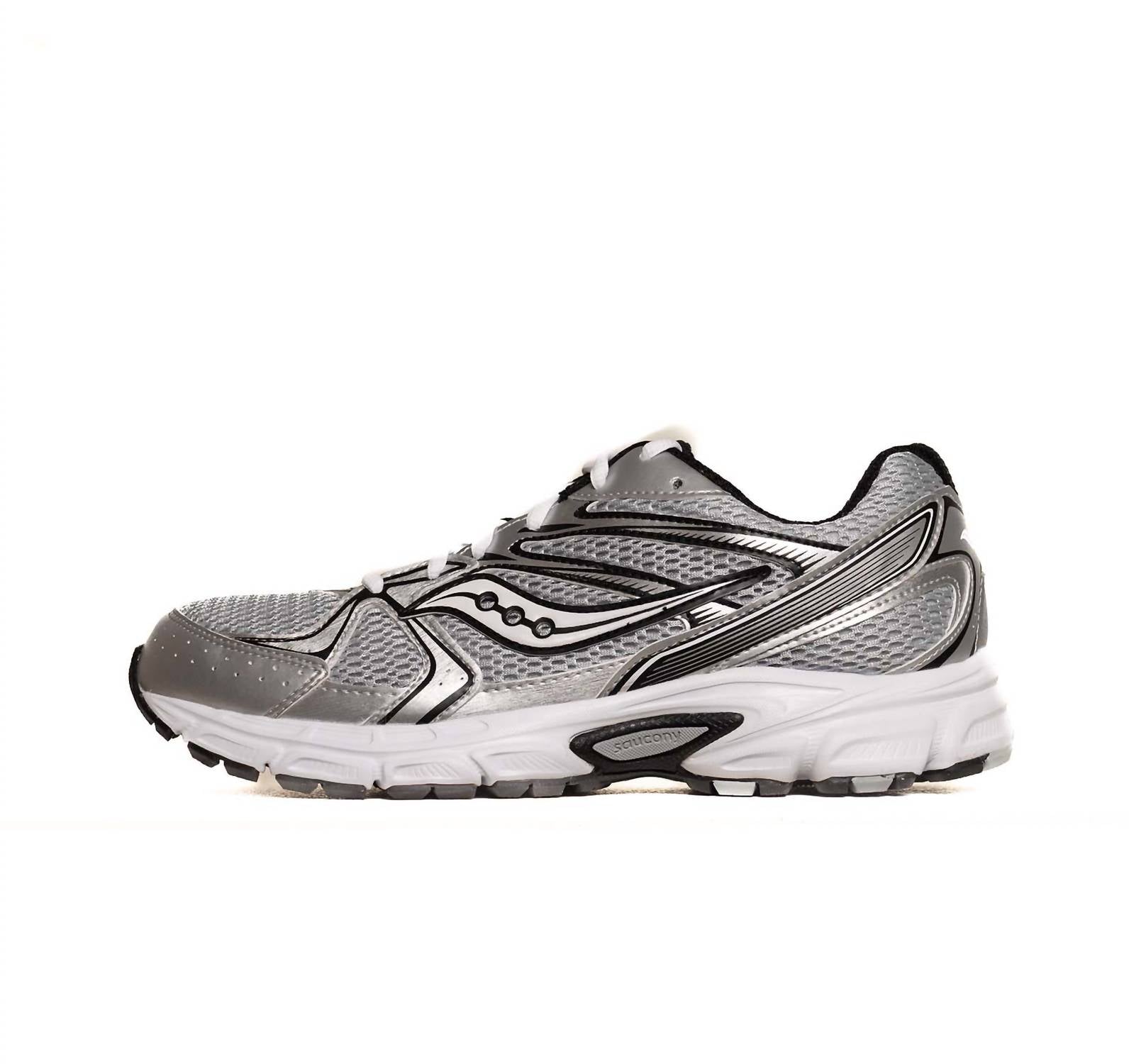 SAUCONY Men's Ride Millennium Shoes in silver black - men's shoe