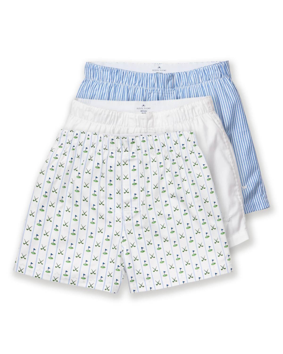 Petite Plume - Men's Twill 3 Pack Boxers Boxer