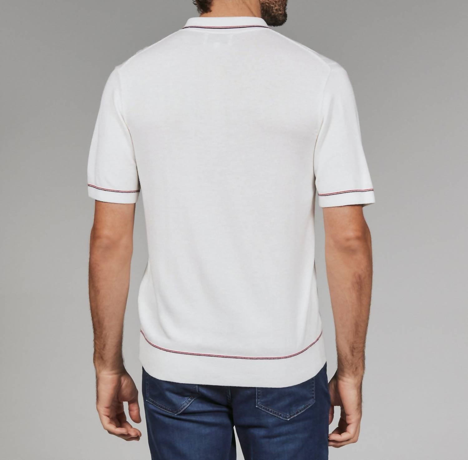 7Diamonds - Enzo Striped Sweater Polo